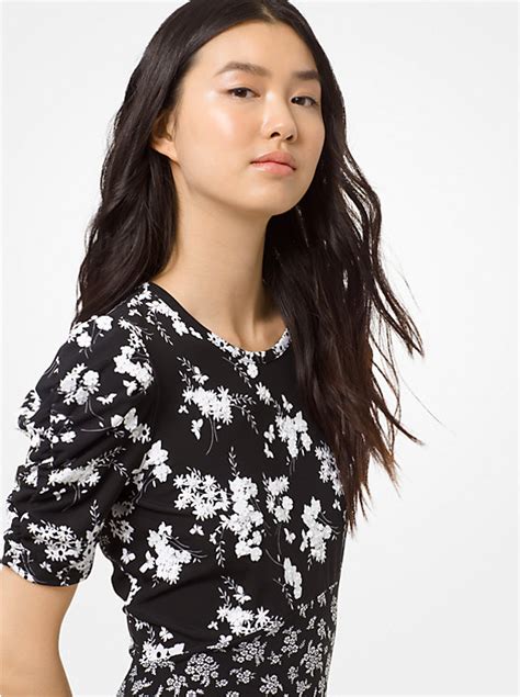 michael kors botanical print dress|Embroidered Botanical.